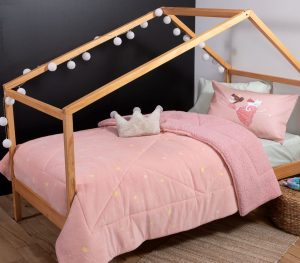 Παιδικό Κουβερτοπάπλωμα Μονό Nef Nef Princess At Home Pink 160×220 Κουβερτοπάπλωμα : Το απόλυτο trend των τελευταίων ετών και για το παιδικό δωμάτιο